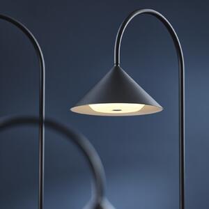FRANDSEN Lampadar LED Grasp, negru, 72 cm, metal, reglabil, Negru, Metal, Design
