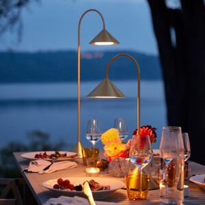 FRANDSEN Lampadar LED Grasp, culoare alamă, înălțime 72 cm, reglabil, Auriu / Alamă, Metal, Design