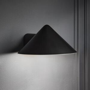 FRANDSEN Aplică de perete cu LED-uri și baterie Grasp, negru, 15 cm, reglabil, Negru, Camera de zi / sufragerie, Oțel inoxidabil, Design