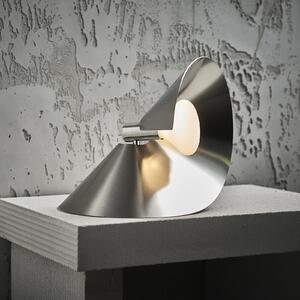 FRANDSEN aplică de perete Peel, culoare oțel, lățime 26,5 cm, Metalic, Camera de zi / sufragerie, Metal, Design