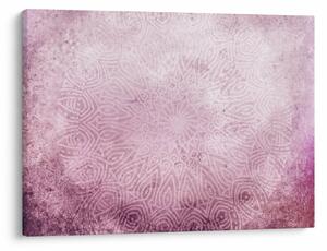 Tablou - Mandala pe zid roz (70x50 cm)