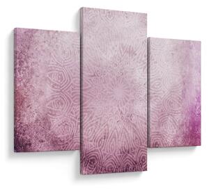 Tablou - Mandala pe zid roz (90x60 cm)