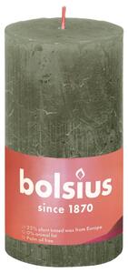 Bolsius Lumânări bloc rustice Shine, 4 buc., măsliniu, 130x68 mm 103668790370