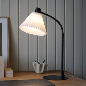 Markslöjd Lampă de masă Mira, alb/negru, fier/fabric, înălțime 59 cm, Negru, Camera de zi / sufragerie, Metal, Scandinavă