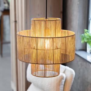 Markslöjd Lampă suspendată Soga, cu ștecher, naturală, iută, Ø 40 cm, Bej, Camera de zi / sufragerie, Altele