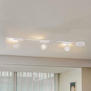 Lindby Sistem de șine 48V Lumaro, spoturi, 3 becuri, alb, Ø 7,3cm, reglabil, Alb, Camera de zi / sufragerie, Aluminiu, Modern