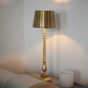 Markslöjd Lampă de masă Metallo, culoare alamă antică, metal, înălțime 66 cm, Bronz / Alamă Veche, Camera de zi / sufragerie, Metal