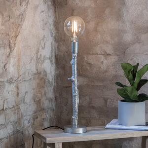 Markslöjd Lampă de masă Ramo, argintie, metal, înălțime 53 cm, Metalic, Camera de zi / sufragerie, Metal