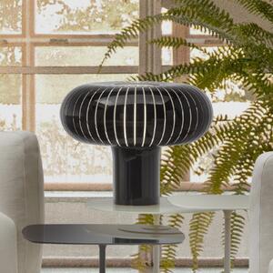 Kartell Lampa de masă Teresa, negru, Ø 50 cm, PMMA reciclat, reglabil, Negru, Camera de zi / sufragerie, Plastic, Design