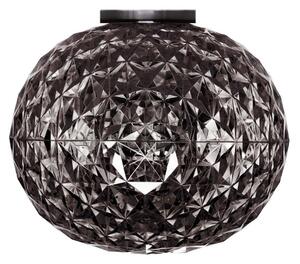 Kartell plafonieră LED Planet, gri fum, Ø 31 cm, Gri, Camera de zi / sufragerie, Plastic, Design