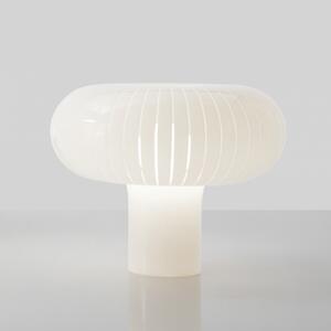 Kartell Lampa de masă Teresa, albă, Ø 50 cm, PMMA reciclat, reglabil, Alb, Camera de zi / sufragerie, Plastic, Design