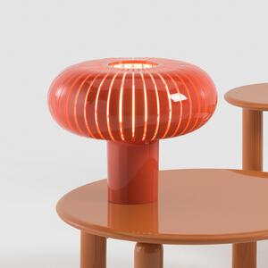 Kartell Lampa de masă Teresa Special Edition, portocaliu, Ø 50 cm, reglabil, Portocaliu, Camera de zi / sufragerie, Plastic, Design