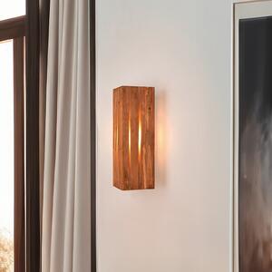 Trio Lighting Aplică de perete Karuni, naturală, lemn, metal, E14, reglabil, Lemn, Camera de zi / sufragerie, Lemn