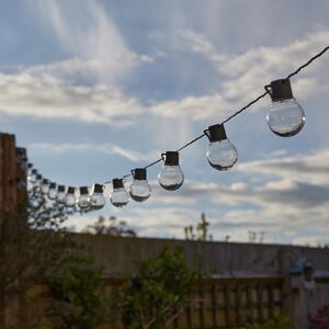 SMART GARDEN Ghirlandă luminoasă solară LED GloBulb, 40 de beculețe, IP44, Transparent, Plastic