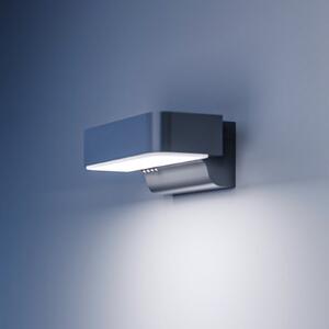 STEINEL LED lampă de perete pentru exterior L 800 SC, senzor, argintiu, Gri, Aluminiu, Modern