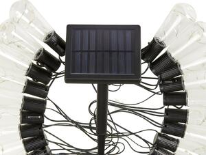 SMART GARDEN Ghirlandă luminoasă LED solară cu LED-uri DecoBulb, 40 de beculețe,, Transparent, Plastic