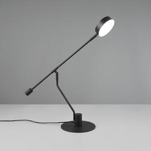 Trio Lighting Lampă de birou Manduro LED, negru, metal, CCT dimabil, reglabil, Negru, Studiu / Birou, Metal