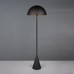 Trio Lighting Lampadar Alfie, negru mat, metal, E27, Negru, Camera de zi / sufragerie, Metal