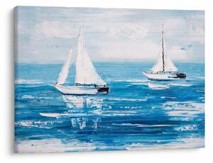 Tablou - Pictură yacht pe mare (70x50 cm)