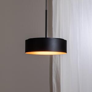 BEGA Bega Lampă suspendată LED Studio Line Ø 36 cm negru-cupru DALI, reglabil, Negru, Camera de zi / sufragerie, Aluminiu