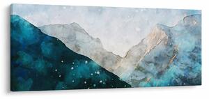Tablou - Munte desenat (120x50 cm)
