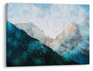 Tablou - Munte desenat (70x50 cm)