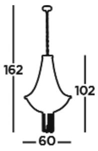 Searchlight Lampă suspendată Baguette, negru/zahăr, sticlă, E14, 162 cm, reglabil, Negru, Camera de zi / sufragerie, Plastic, Modern