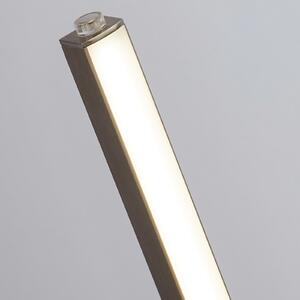 Searchlight Lampă de masă Tribeca LED, argintiu/alb opal, metal, CCT, 50 cm, Gri, Camera de zi / sufragerie, Metal, Modern