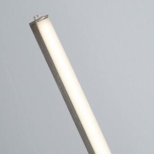 Searchlight Tribeca Lampadar LED, argintiu/alb opal, metal, CCT, 150 cm, Gri, Camera de zi / sufragerie, Metal, Modern