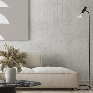 Searchlight Dulwich lampadar, dimabil, negru, metal, 152 cm, E27, reglabil, Negru, Camera de zi / sufragerie, Metal, Modern