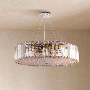 Maytoni Recinto lampă suspendată, Ø 53 cm, sticlă, 8 x E27, reglabil, Metalic, Camera de zi / sufragerie, Sticlă