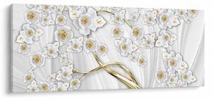 Tablou - Copac cu decor auriu (120x50 cm)