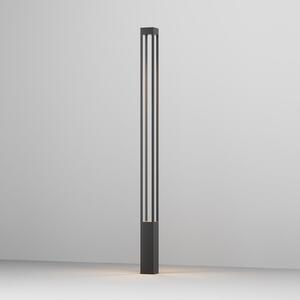 Maytoni LED lumină de exterior Elbe, înălțime 200 cm, culoare grafit, Negru, Metal, Modern