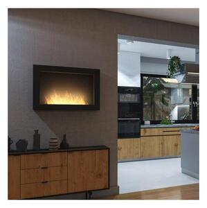 Șemineu BIO de perete 100x56 cm negru InFire