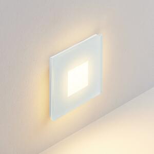 Molto Luce LED lampă încastrată perete R68 sticlă SQ, alb, aluminiu, CCT, reglabil, Alb, Hol, Aluminiu, Modern, Perete încastrat