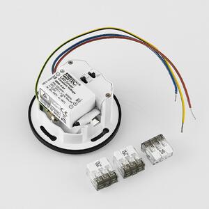 Molto Luce LED lampă încastrată perete 68R IP44 RD, negru, CCT, reglabil, Negru, Hol, Aluminiu, Modern, Perete încastrat