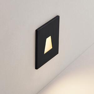 Molto Luce LED lampă încastrată perete 68R IP44 SQ, negru, CCT, reglabil, Negru, Aluminiu, Modern, Perete încastrat