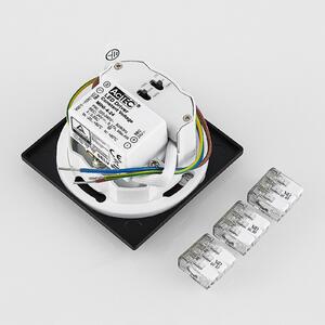Molto Luce LED lampă încastrată perete 68 R Sina IP44 SQ, negru, reglabil, Negru, Aluminiu, Modern, Perete încastrat