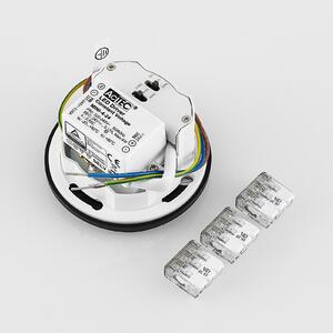 Molto Luce LED lampă încastrată perete 68R Sina IP44 RD, negru, reglabil, Negru, Hol, Aluminiu, Modern, Perete încastrat
