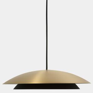 LEDS-C4 Lampă suspendată cu LED Noway Small aur mat, CCT, centrală, Auriu / Alamă, Camera de zi / sufragerie, Metal, Scandinavă