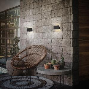 Briloner Meluna Aplică de perete LED reîncărcabilă, negru, variator tactil, USB, reglabil, Negru, Camera de zi / sufragerie, Plastic, Modern