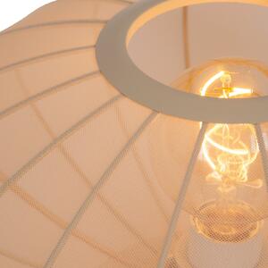 Lucide Lampă de masă Corina, crem, Ø 40 cm, E27, Bej, Camera de zi / sufragerie, Plastic