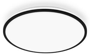 Briloner Pulap A Plafonieră LED, negru, Ø 33 cm, plastic, Negru, Bucătărie, Plastic, Modern
