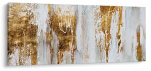 Tablou - Abstract auriu (120x50 cm)