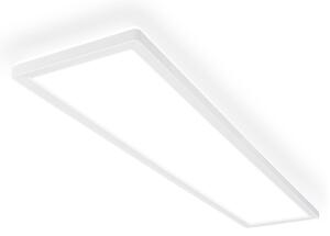 Briloner Plafonieră LED Tava A, 98x20 cm, plastic, alb, Alb, Camera de zi / sufragerie, Plastic, Modern