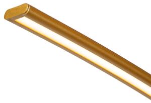 Lucide Curve LED arc luminos, auriu mat, 2700 K, înălțime 192, dimabil, reglabil, Auriu / Alamă, Camera de zi / sufragerie, Metal, Modern