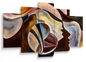 Tablou - Abstractizarea capetelor (150x105 cm)