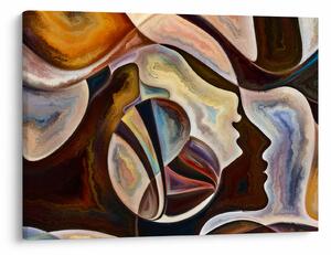 Tablou - Abstractizarea capetelor (70x50 cm)