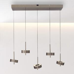 Q-Smart-Home Paul Neuhaus Lampă suspendată Q-Rotate maro închis 5 becuri, reglabil, Maro / Rugină, Camera de zi / sufragerie, Metal, Modern