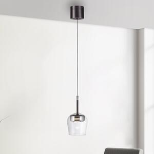 Q-Smart-Home Paul Neuhaus Lampă suspendată Q-Kon LED argintie Ø 21 cm, reglabil, Metalic, Camera de zi / sufragerie, Metal, Modern